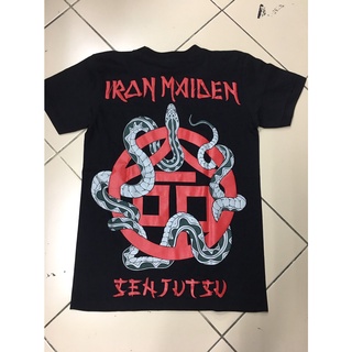 เสื้อวง Iron Maiden ลายใหม่ เสื้อยืด เสื้อดำ วงดนตรี วงร็อค ไอร่อน เมเดน Heavy Metal Rock Band Tour T-shirt