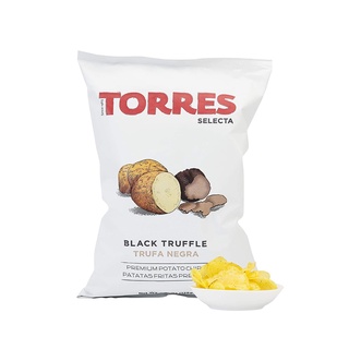 Torres Selecta Black Truffle Premium Potato Chips 40g/125g ทอร์เรสมันฝรั่งทอดทรัฟเฟิล ห่อเล็ก และห่อใหญ่ หอม อร่อยมาก