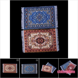 [SHKIb] 10*15cm Starry Night Flower Carpet 1/12 Dollhouse Miniature Toy Home Decor New DOM