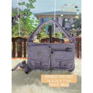 Kipling แท้ สีม่วงอ่อนหายาก สวยสุดๆ