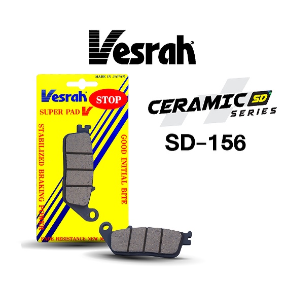 ผ้าเบรค หน้า CB650F CB500 Z650 Versys Triumph T100 Forza 350 CBR250 CBR300 Vesrah Japan SD-156 VD-156