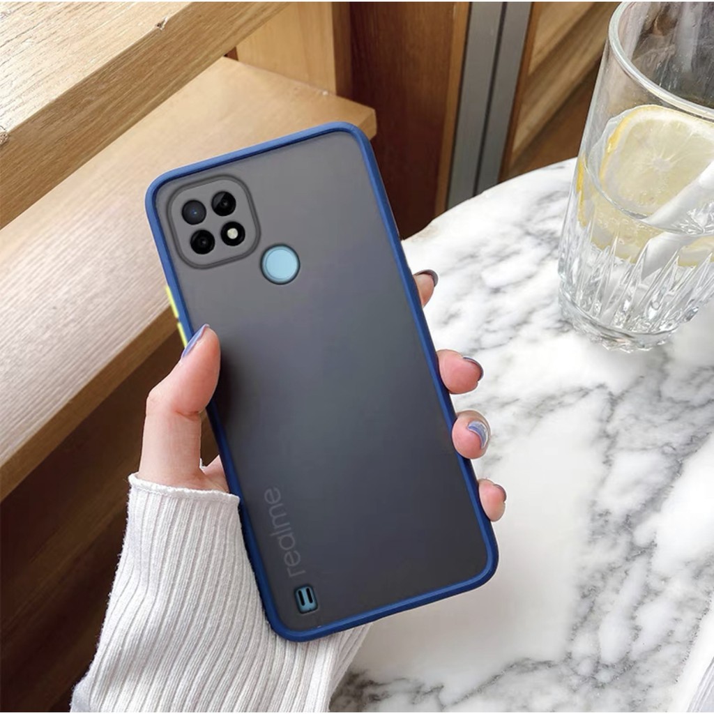 พร้อมส่ง Case Realme C21 เคสกันกระแทก กันลอยกล้อง ปุ่มสีผิวด้าน ขอบนิ่มหลังขุ่น เรียวมี Realme C21 [ ส่งจากไทย ]