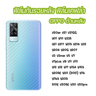 ฟิล์มกันรอยเคฟล่า ฟิล์มหลัง VIVO Y20SE Y20 (2021) Y76 S10E V20se V20 V20pro Y21 Y21T Y21S Y21A Y32 Y20A Y20G Y76S Y20S