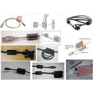 กรองสัญญาณรบกวน Ferrite Bead ช่วยกรองสัญญาณไฟ เสียง ภาพ ให้ละเอียดเสถียรขึ้น ลดสัญญาณรบกวนความถี่สูง