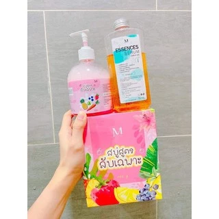 สบู่สูตรลับ maysio (ซื้อสบู่แถมเอซเซ้นในกล่อง)