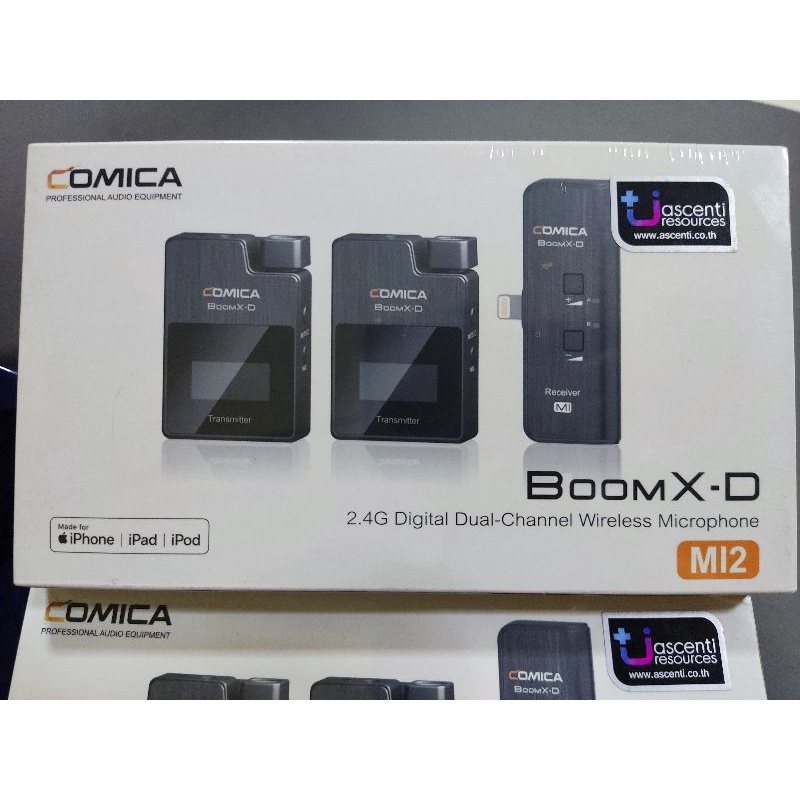Comica BoomXD MI2 ไมค์โครโฟน ไร้สาย ไลฟ์ขายของ ถูกสุด ฟรีจัดส่ง