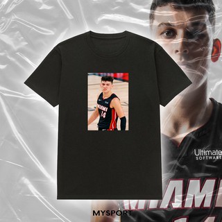 เสื้อยืด ลายบาสเก็ตบอล Nba MIAMI HEAT TYLER HERRO