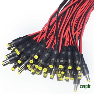 [Zvtpit] สายเคเบิ้ลเชื่อมต่อซ็อกเก็ต Male + Female Dc 5.5X2.1 มม. 10 ชิ้น 12V Xcoq