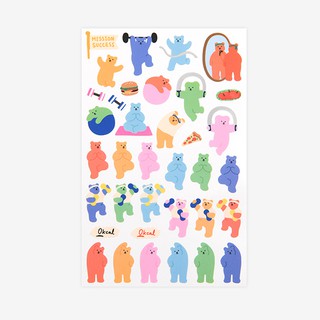 Jelly Bear Sticker - 10 Diet สติ๊กเกอร์