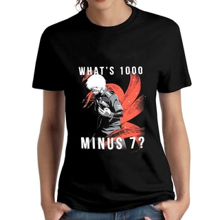 เสื้อยืดผ้าฝ้าย พิมพ์ลาย  Twenty-Nine Come S Tokyo Come And Ghoul 1000 Minus 7 สีดํา สําหรับผู้ชาย O65YT668841