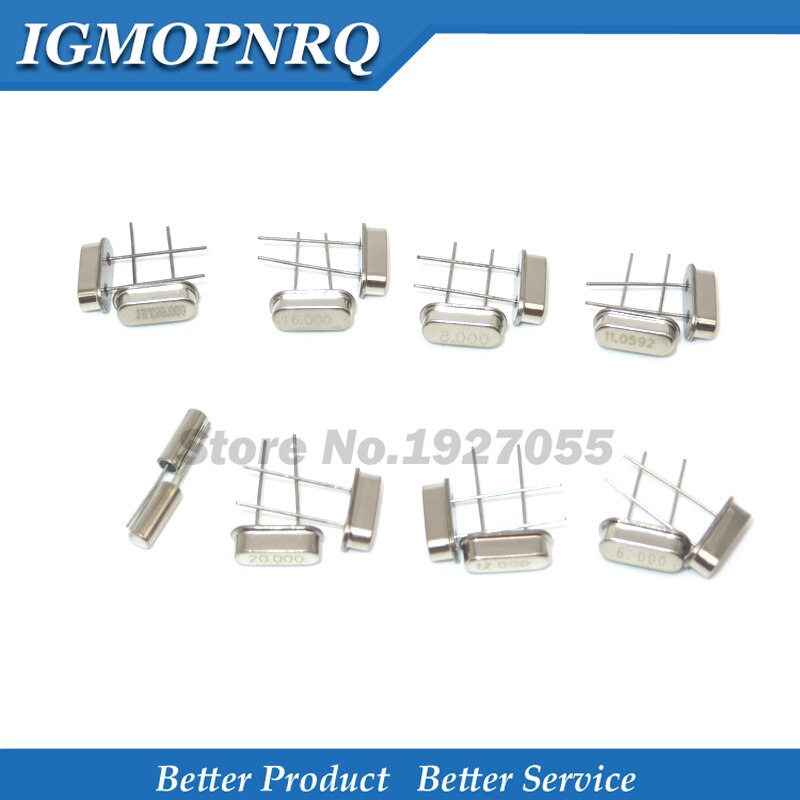 10PCS HC-49S 4Mhz 6Mhz 8Mhz 12Mhz 16Mhz 20Mhz 24Mhz 4.000mhz 8.000mhz igMopnrq Quartz Crystal Resona