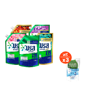 [ซื้อ 5 ฟรี 3] เซตน้ำยาซักผ้าบรีส 1300-1500มล. X 5 Breeze Excel Liquid detergent Set