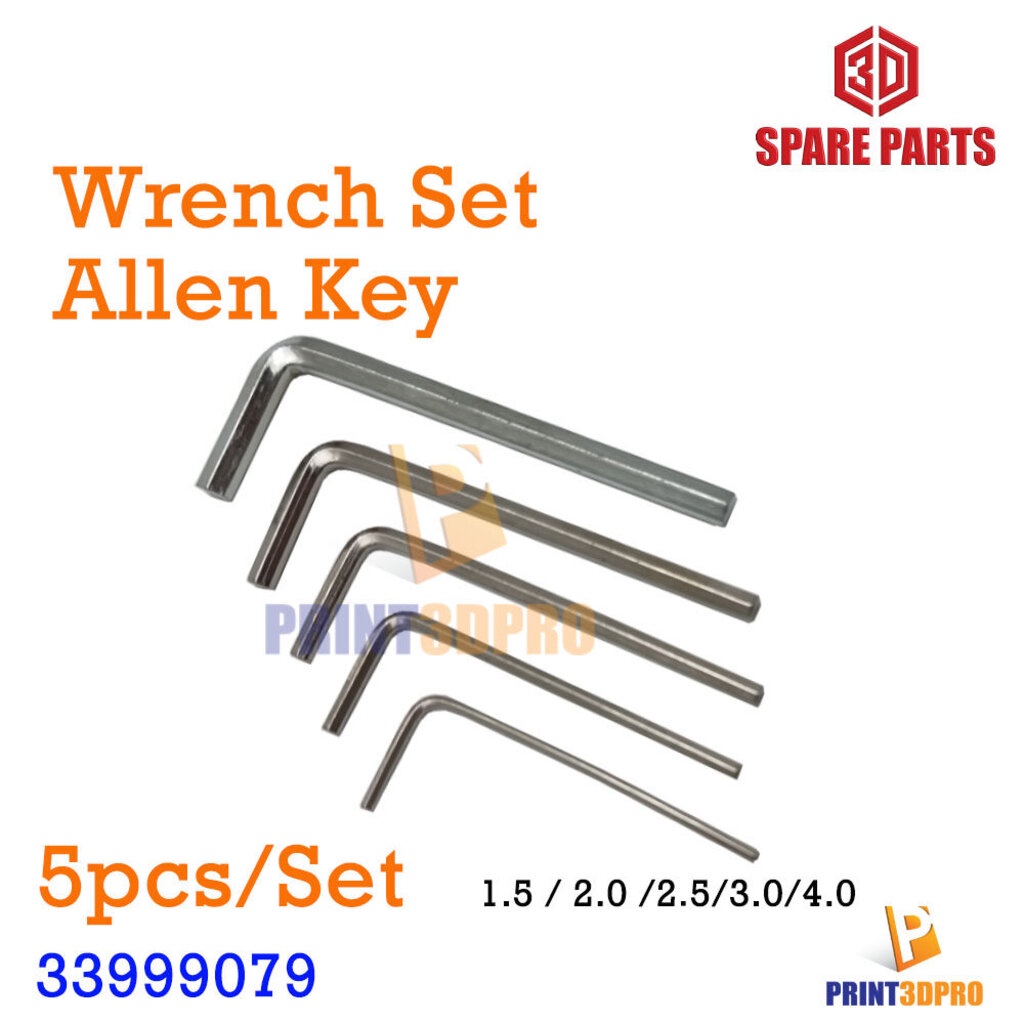 Others 43 บาท 3D Tool Wrench Set Allen Key L 5pcs/Set ประแจหกเหลี่ยม ไขควง หกเหลี่ยม 5 ชิ้น ต่อชุด 1.5,2.0,2.5,3.0,4.0 Computers & Accessories