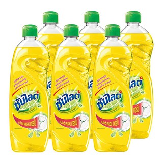 ถูกที่สุด✅  ซันไลต์ น้ำยาล้างจาน เลมอนเทอร์โบ 485 มล. x 6 ขวด Sunlight Dishwashing Liquid Lemon Turbo 485 ml x 6