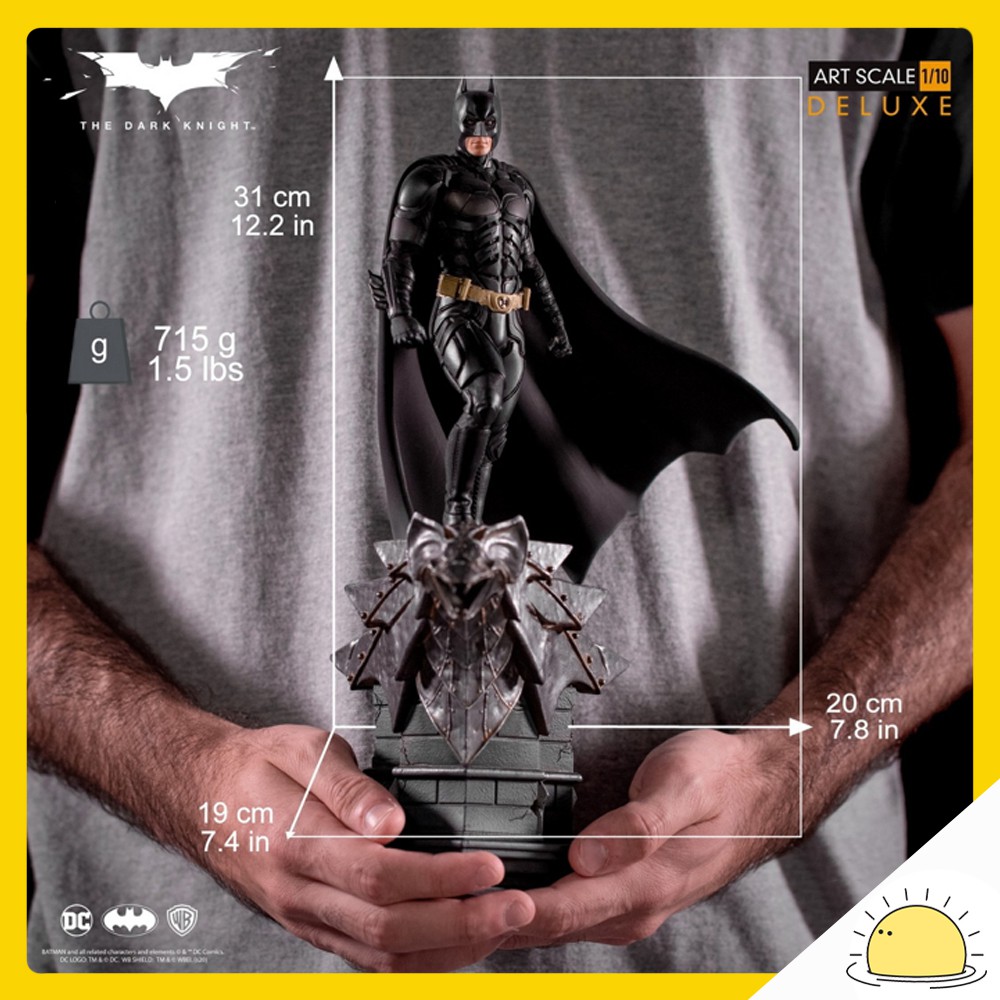 Iron Studios : Batman – The Dark Knight Deluxe Art 1/10 Scale Statue |  Shopee Thailand