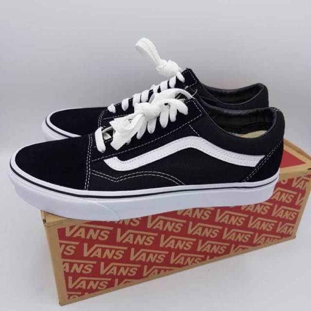 Vans Old Skool  แวน ดำ หนอน ขาว 🐛