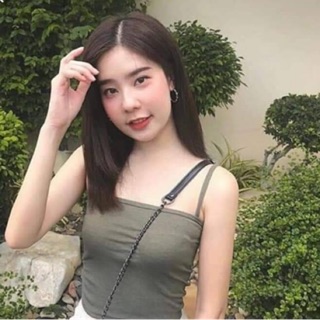 เสื้อกล้ามสายเดี่ยวผ้ายืด