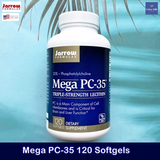 เลซิตินจากถั่วเหลือง Lecithin Mega PC-35 120 Softgels - Jarrow Formulas โคลีน Choline