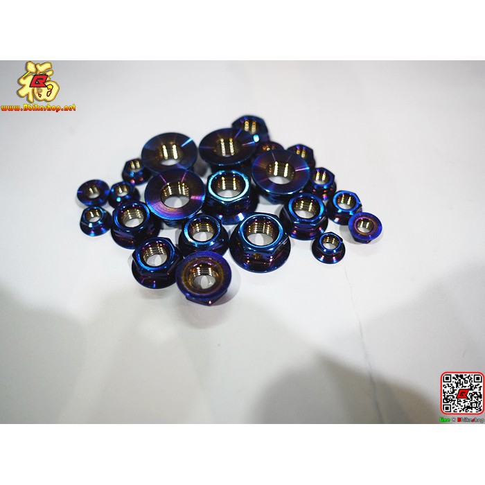 น็อตตัวเมีย เลสจี้เส้นคละสี เกียวเบอร์ 8-10-12-14-17 ทอง/ไทเท/เลส ตัวเมีย น็อตเลสเมีย น็อตแสตนเลสตัวเมีย ** - รูปที่ 2