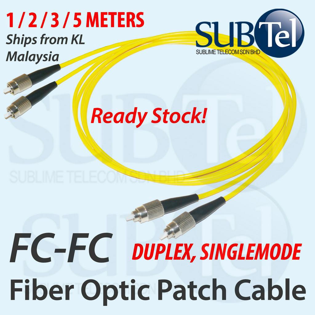 Fc-fc SMF Duplex Single Mode Fiber Optic Patch Cord Cable 9/125 SM LAN จัมเปอร์ UPC 10G Gigabit FC/F