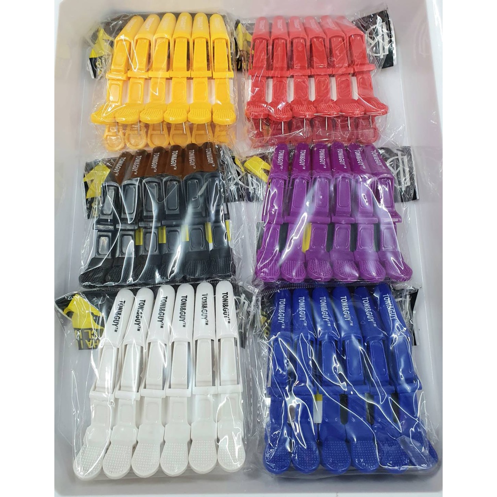 กิ๊ปToni&Guy 6ชิ้นเงาคละสี