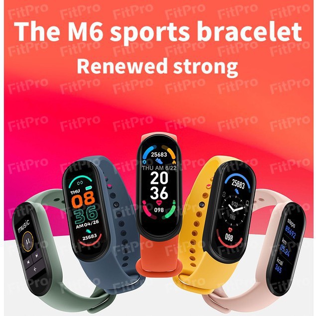 ✽☌❖บูติก✘✆☁นาฬิกา M4 นาฬิกาข้อมืออัจฉริยะ Mi Band 6 มาใหม่ ปี 2019 สายรัดข้อมืออัจฉริยะ Smart Watch สมาร์ทวอทช์ สร้อยข้อ