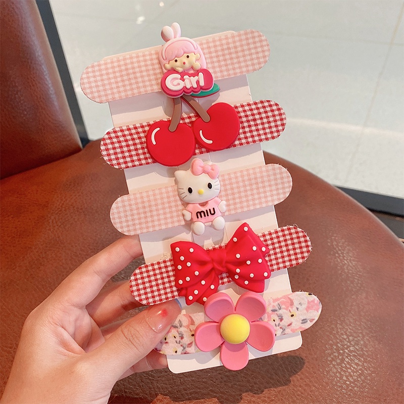 สติกเกอร์ติดผมหน้าม้า ลายการ์ตูนน่ารัก สไตล์เกาหลี สําหรับเด็กผู้หญิง - รูปที่ 6