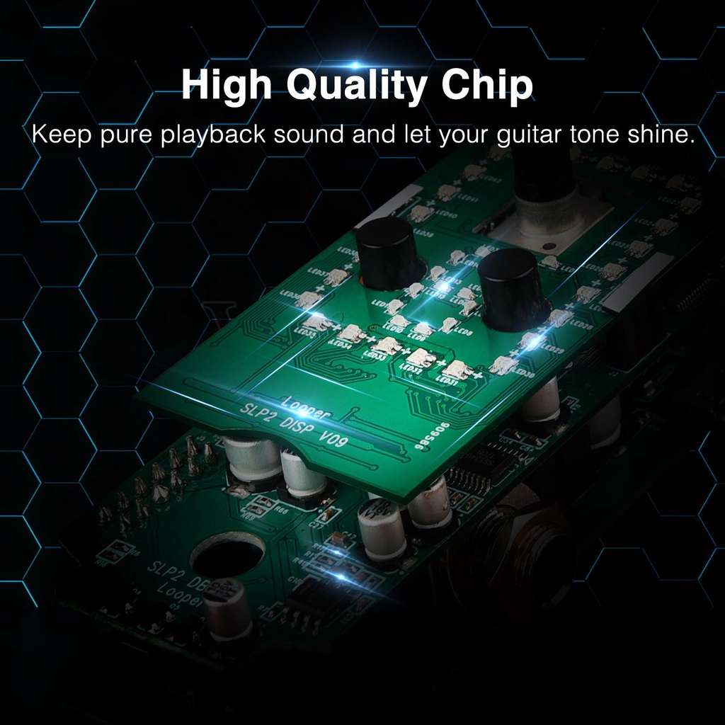 Lekato Overdub แป้นเหยียบเอฟเฟคกีตาร์ 9 ลูป 40 นาที พร้อมจูนเนอร์ สําหรับเล่นกีฬา - รูปที่ 2