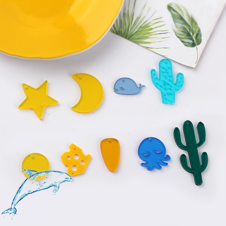 เครื่องประดับทํามือ DIY Hand-Madeวัสดุอุปกรณ์เสริมอะคริลิคขนาดเล็กสดAll-Matchเรซิ่นMoon Starกระบองเพชรจี้โฮมเมดต่างหูสตั๊ดสร้อยคอจี้จี้วัสดุส่วนประกอบ