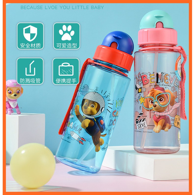 พร้อมส่ง ขวดน้ำหลอดเด้ง  กระติกน้ำ PAW PATROL – โปรปัง