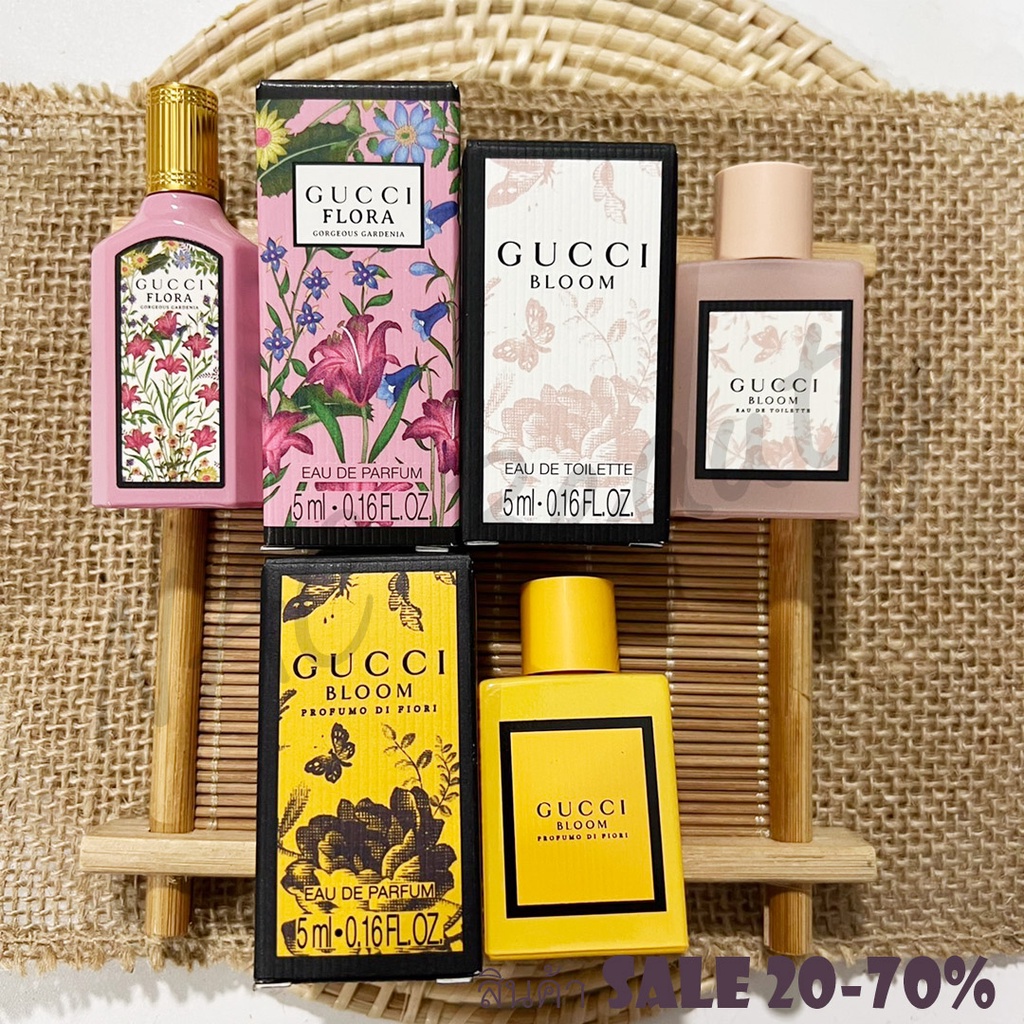 ของแท้100%_น้ำหอม_Gucci Flora EDP 5 ml/ Gucci Bloom EDT 5 ml/ Gucci Gulity EDP5ml