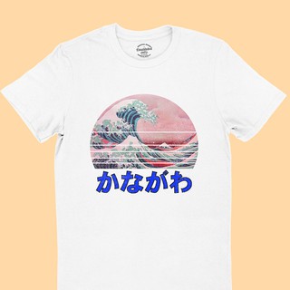 ขายดี!เสื้อยืดลาย ซึนามิ Kanagawa คลื่นยักษ์ Tsunami ญี่ปุ่น มีหลายสี ไซส์ S - 2XLS-5XL