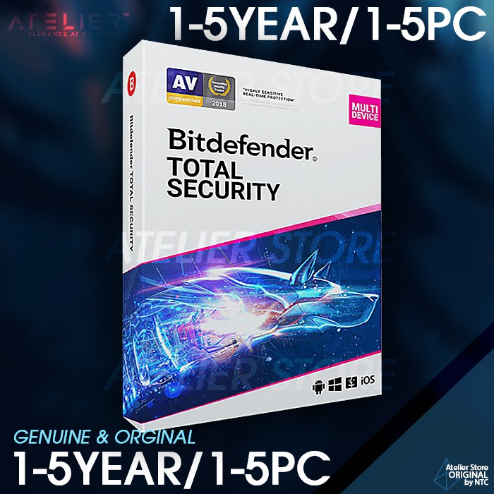 Bitdefender Total Security (1-5 Devices) / (1-5 ปี)