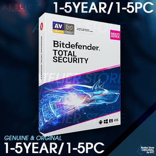 Bitdefender Total Security 2023 (1-5 Devices) / (1-5 ปี)