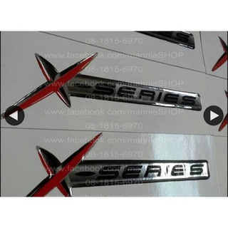 สติ๊กเกอร์เทเรซิ่นอย่างดี คำว่า X-SERIES สำหรับติดรถ ISUZU อีซูซุ sticker xseries ติดรถ แต่งรถ