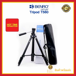 ขาตั้งกล้อง Benro รุ่น T560 ของแท้ 56.5 Inch Digital SLR Camera Aluminum Travel Portable Tripod with Bag