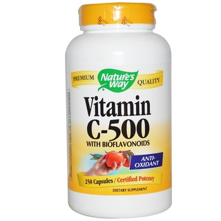 Natures Way, Vitamin C-500, with Bioflavonoids, 250 Capsules