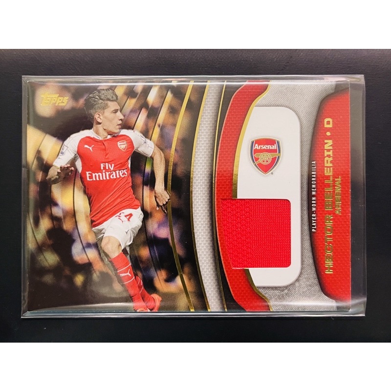 TOPPS HECTOR BELLERIN ชิ้นส่วนเสื้อ ARSENAL อาร์เซนอล การ์ดฟุตบอล การ์ดบอล การ์ดนักฟุตบอล