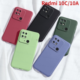 เคสโทรศัพท์ซิลิโคน TPU แบบนิ่ม กันกระแทก หลากสี สําหรับ Xiaomi Redmi 10C 10A 10 C 10 A 9 A C 9A 9C