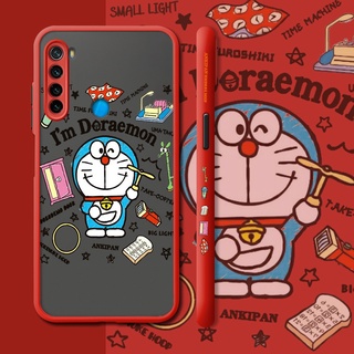 สําหรับ Xiaomi Redmi Note 8 Note 8 Pro เคส ดีไซน์ใหม่ บาง ฝ้า เคสโทรศัพท์ แบบแข็ง เคสลายโดราเอมอน ป้องกันเต็มรูปแบบ เคสนิ่ม กันกระแทก