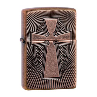 Zippo ไฟแช็กรุ่น 49158 Armor Cross Design ของแท้ รับประกันตลอดชีวิต นำเข้าและจำหน่ายโดยตัวแทนจำหน่าย