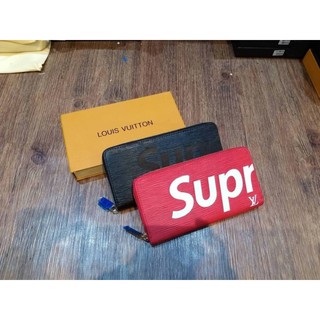 กระเป๋าสตางค์ Supreme ใบยาวซิปรอบ