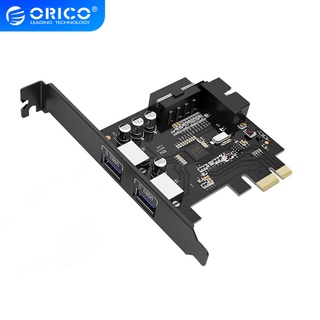 ราคาORICO 2 Port USB3.0 PCI-E Expansion Card with 1 * 19 Pin Slot（PVU3-2O2I-V1）
