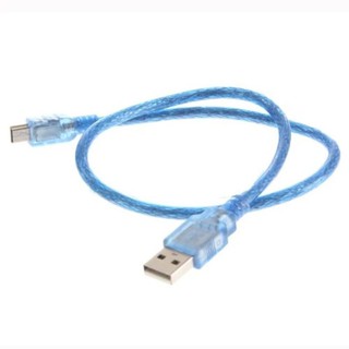 Di shop Cable USB2 A Mail TO B Mini 5pin (30CM) สายสีฟ้า