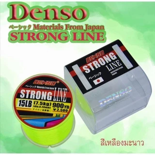 สายเอ็นเด็นโซ่ สตรองไลน์ DENSO STRONG LINE NYLON สีเหลืองมะนาว