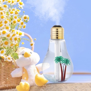 Creative Night Light Humidifier Micro Landscape Atomizer USB Mute เครื่องเพิ่มความชื้นในหลอดไฟที่มีสีสันขนาดเล็ก