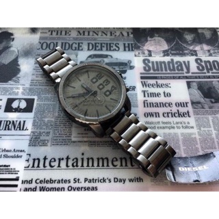 Diesel Advanced Chronograph Grey Gunmetal Ion-plated Mens  แท้ 💯%