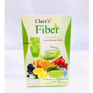 แคล์ร ไฟเบอร์ Clares Fiber Lemon Honey เครื่องดื่มชนิดผง กระตุ้นระบบขับถ่าย 10 ซอง/กล่อง ของแท้ 100% 💥💥พร้อมส่ง💥💥