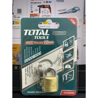 TOTAL กุญแจแขวนทองเหลือง ขนาด 20 mm รุ่น TLK 32202