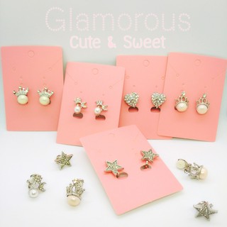 Glamous Cute&amp;Sweet ต่างหูหนีบ